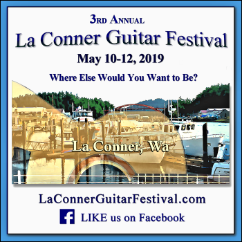 2019 La Conner Guitar Festival Button 350x350